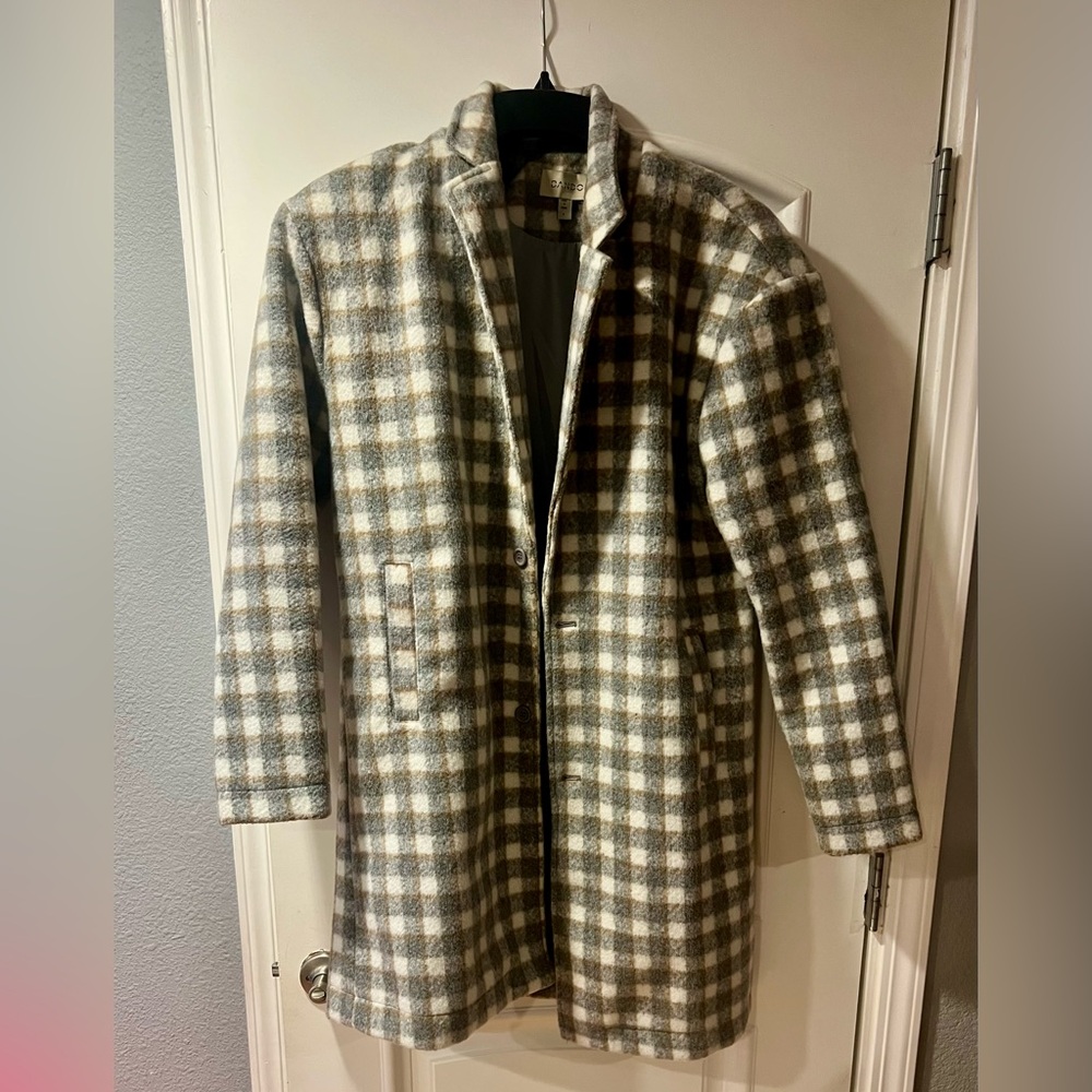 Dando women’s Pea coat plaid